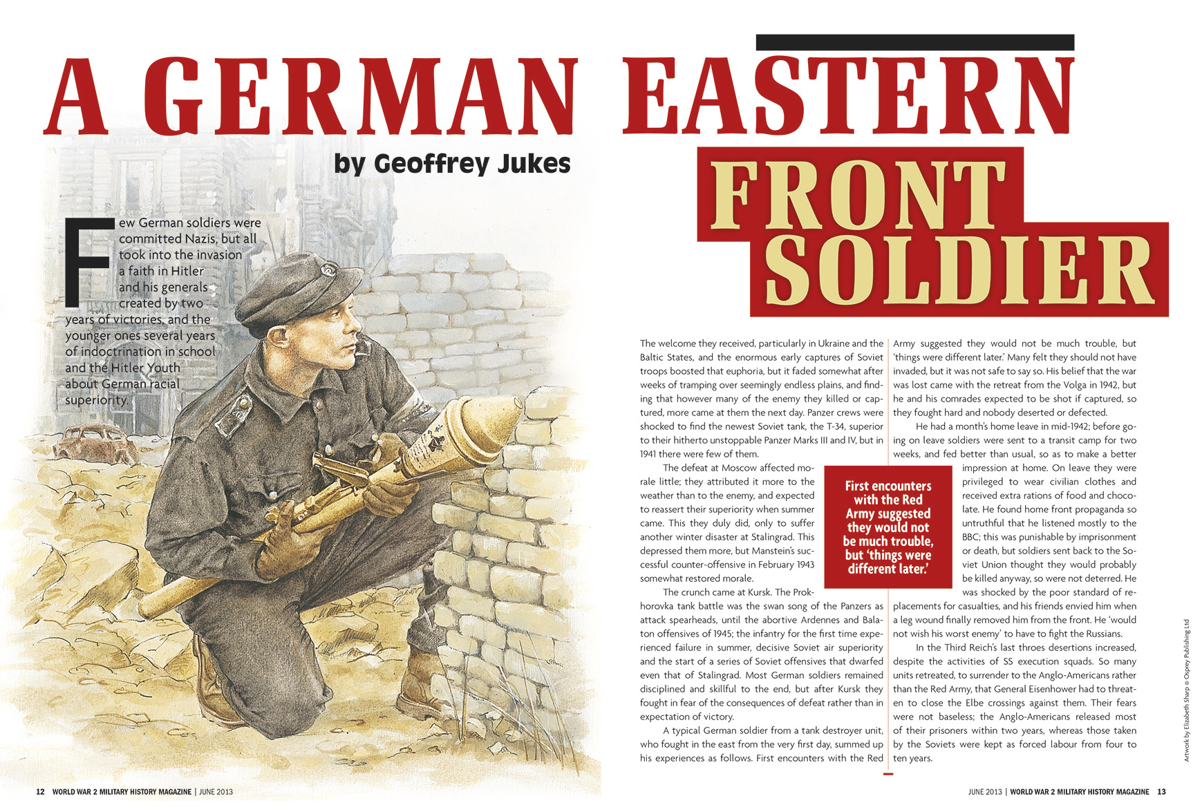 military history magazine main article