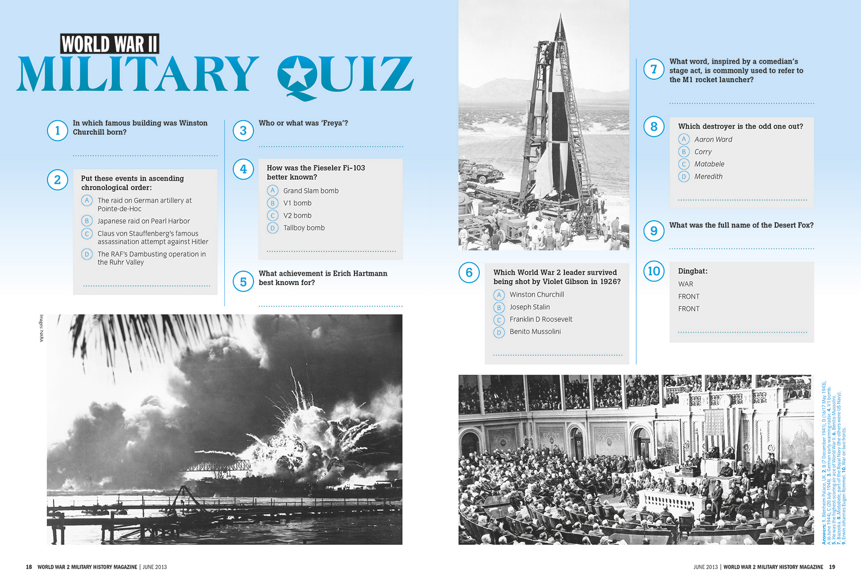 military history magazine quiz