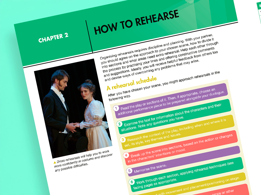 GCSE Drama Scene Study and Duologues education textbook