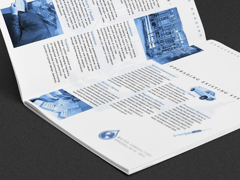 sulis water brochure design