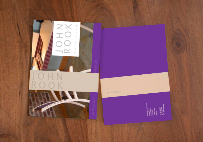 john rook furniture brochure pack design